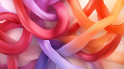 Abstract colorful twisted shapes background