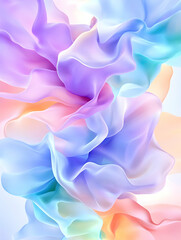 Obraz premium Pastel swirls abstract art background