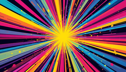 abstract background with rainbow