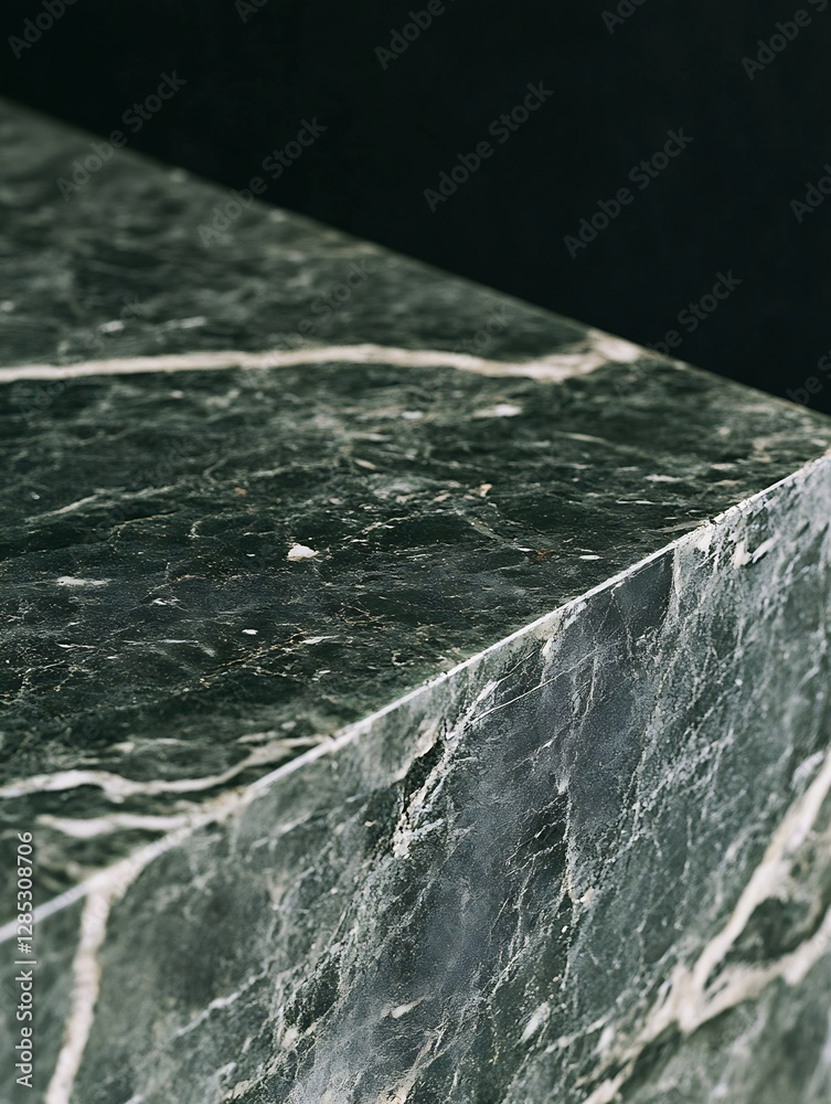 Leinwandbilder close up of elegant marble surface with intricate natural patterns showcasing artistic textures and 