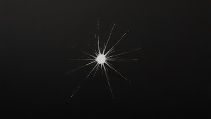 Obraz premium Black Background with a centrally positioned starburst pattern for business