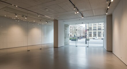 modern office interior, interior, room, empty, floor, architecture, wall, window, office, corridor,