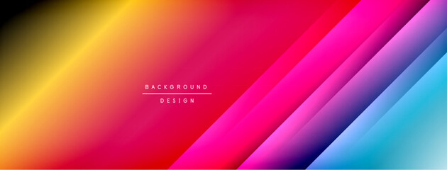 Colorful gradient with lines made of shadow and light. Creative background