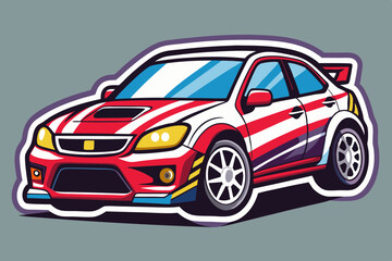 Fototapeta premium Car Sticker Design