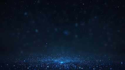 Fototapeta premium Elegant Blue Glitter Particles Background for Business Presentations