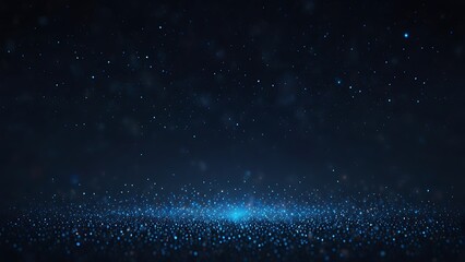 Fototapeta premium Sparkling Blue Particle Background for Business and Technology Visuals