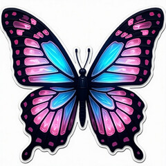 Y2K Chrome Butterfly Laptop Skin Holographic Trendy Aesthetic

