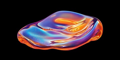 Obraz premium a colorful liquid in the air
