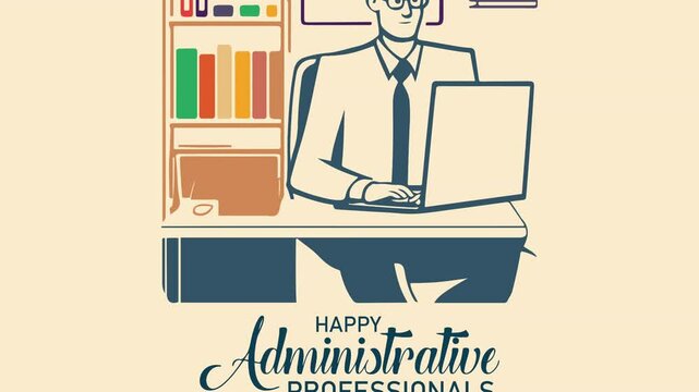 Administrative Professionals Day, Secretaries Day or Admin Day. Holiday concept. 