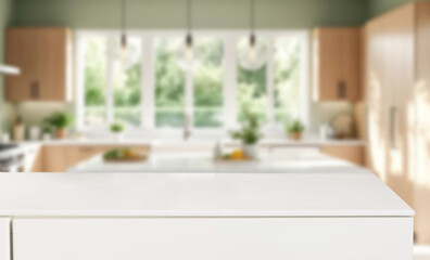 blank of table at kitchen