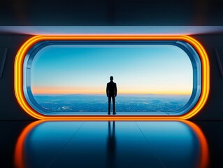 Obraz premium Modern technologydriven approach to technology tone in a futuristic environment