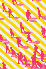 People crossing a crossing