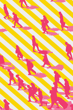 People crossing a crossing