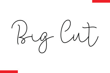 Big Cut Design sale typography Text