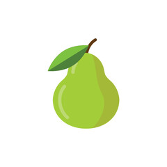 pear fruit icon of color style vector illustration design