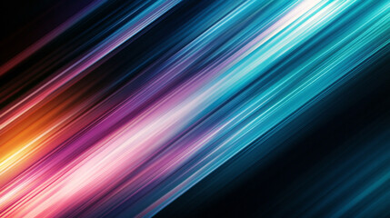 Obraz premium A vibrant blue, teal, and purple gradient with defocused, blurred motion creates an abstract background, symbolizing creativity, energy, and transformation in a modern, dynamic atmosphere. 