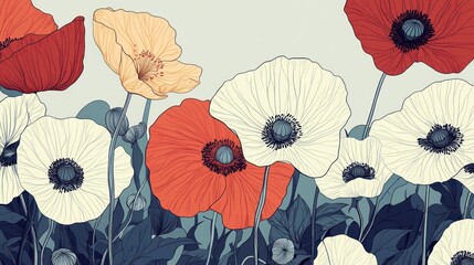 Poppy Field, Artistic Depiction