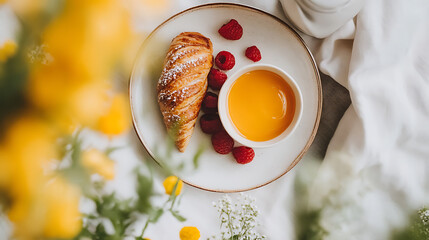 A simple breakfast during wellness routine cozy morning with elements reflecting wellness routine autumn wellness and anticipated activities for wellness routine spring wellness. 