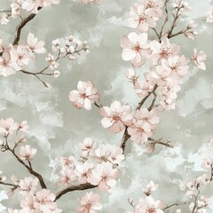 Fototapeta premium Delicate Cherry Blossoms Print
