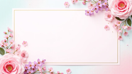 Celebrate Special Days: Flowers in Pastel Colors for Mother's Day, Women's Day, Valentine's Day, Birthdays, and Thank You Cards