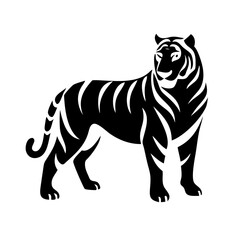 Obraz premium Esports tiger icon with a bold and aggressive aesthetic.