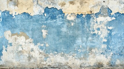 grungy blue paint Mediterranean wall texture background