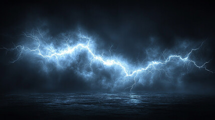 Dynamic vector graphic of thunder and lightning showcasing electric power effects with modern energy bursts symbolizing strength intensity innovation and raw natural force in a bold visual style

