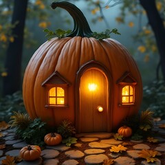 Obraz premium Pumpkin house 2
