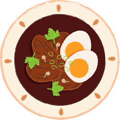 Rawon Traditional Indonesian Hand Drawn Food Element