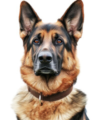 Isolated Alert German Shepherd