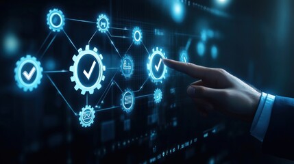 Obraz premium Digital Transformation: Streamlining Processes with Cutting-Edge Technology