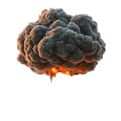 Isolated Mushroom Cloud Overheat