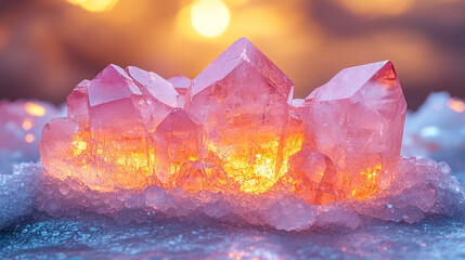 Obraz premium small, irregularly shaped crystals, symbolizing the essential role of minerals in lithium ion energy, innovation, and modern technology