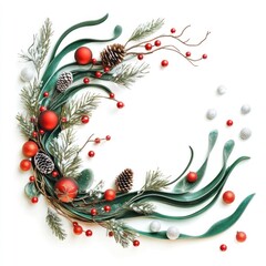 Festive Christmas Wreath Design