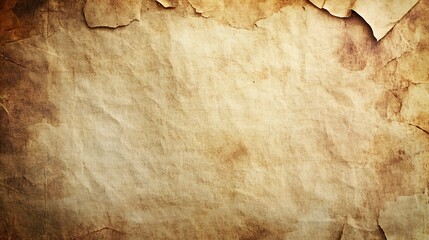 Aged, textured paper background. Grunge, vintage, antique backdrop.
