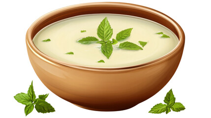 fresh mint leaves in a bowl