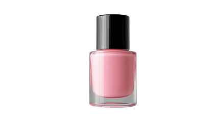 Obraz premium pink nail polish isolated on white background