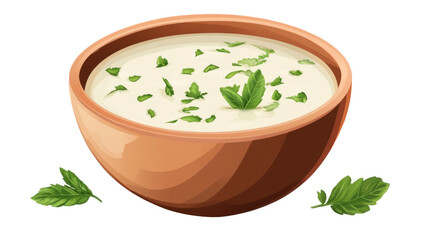 bowl of fresh vegetable soup