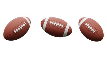 american football ball isolated