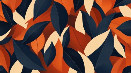 Autumn leaves pattern background