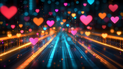 Futuristic abstract HUD interface with glowing holographic elements and data streams Symbolizing advanced technology artificial intelligence and digital innovation in a sci-fi virtual environment

