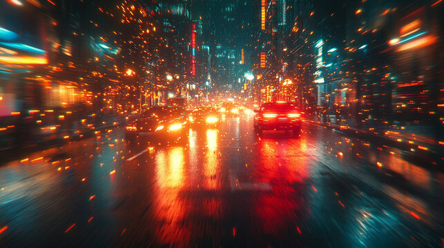 Futuristic abstract HUD interface with glowing holographic elements and data streams Symbolizing advanced technology artificial intelligence and digital innovation in a sci-fi virtual environment

