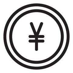 Yen money icon