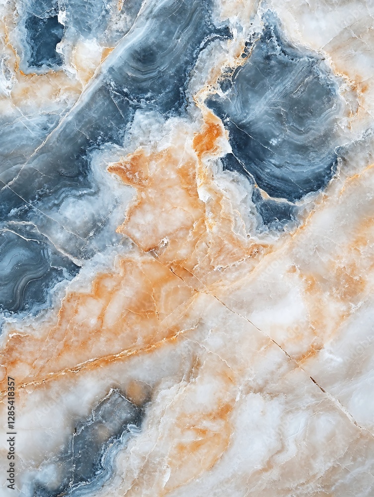 Poster natural stone marble surface with intricate patterns and textures for interior design and home decor