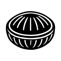 Simple Vector Icon of a Akara – Logo Design Illustration