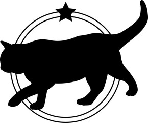Cat silhouette, Cat, Cat breeds, logo, vector, silhouette, i love my dog, animal, illustration, icon, sign, design, black, symbol, pet, love