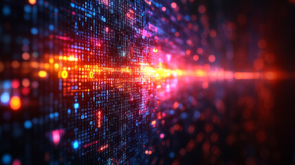 A dynamic display of financial data flows across a high-tech digital interface with glowing numbers graphs and charts representing market trends investment analysis and economic forecasting