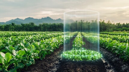 Green Agriculture Artificial Intelligence Generation Illustration