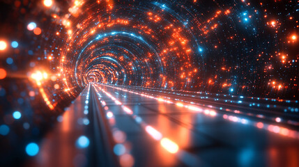 A dynamic display of financial data flows across a high-tech digital interface with glowing numbers graphs and charts representing market trends investment analysis and economic forecasting