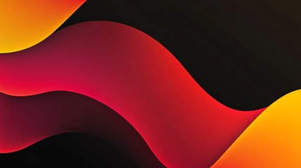 Naklejka premium Abstract vector background with red and yellow gradient colors